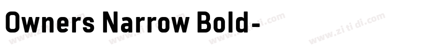 0wners Narrow Bold字体转换 0wners Narrow Bold字体转换
